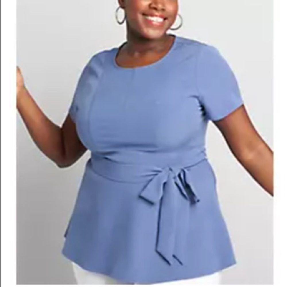 Lane Bryant Lena Top in blue